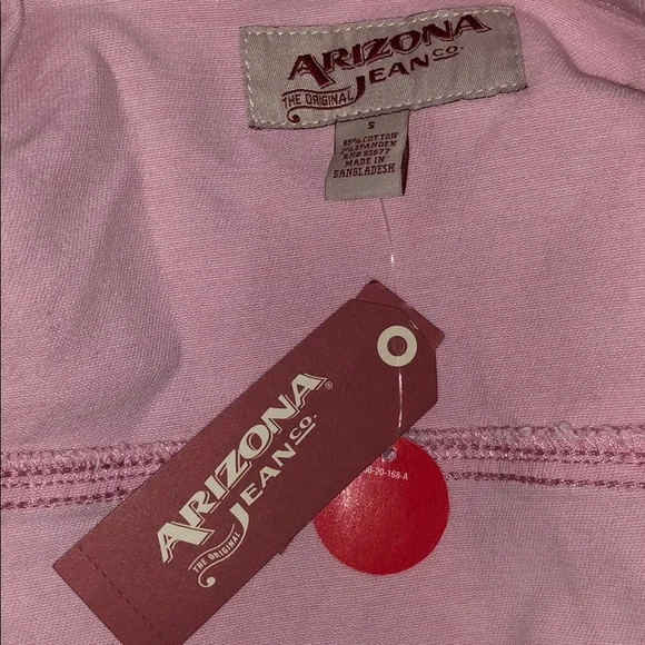 New Arizona Co. distressed pink jean jacket - Picture 6 of 8